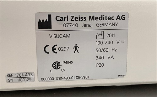 Funduskamera Zeiss VisuCam 500 Inv.G22166 mit Angiographie